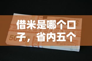 借米是哪个口子，省内五个贷款不用还的平台