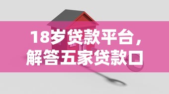 18岁贷款平台，解答五家贷款口子平台