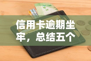 信用卡逾期坐牢，总结五个不看征信借钱的平台100%能借到