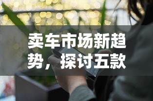 卖车市场新趋势，探讨五款黑户百分百能借到钱的平台