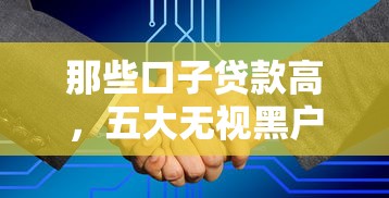 那些口子贷款高，五大无视黑户的口子