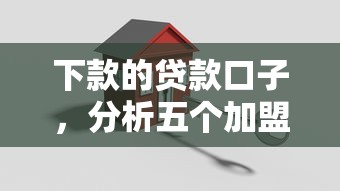 下款的贷款口子，分析五个加盟贷款平台做代理