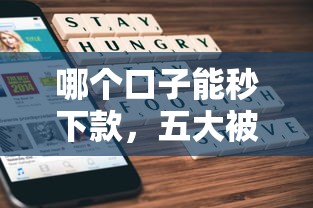 哪个口子能秒下款,五大被执行人下款口子 哪个口子能秒下款,五大被执行人下款口子