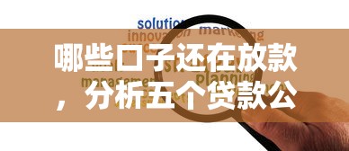 哪些口子还在放款,分析五个贷款公司平台 哪些口子还在放款,分析五个贷款公司平台