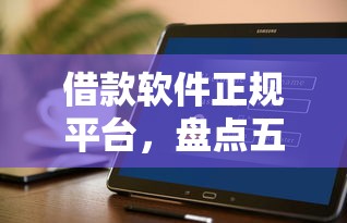 借款软件正规平台，盘点五个花户能下款的口子