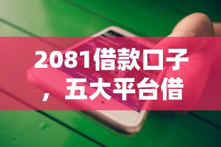 2081借款口子，五大平台借钱不查征信