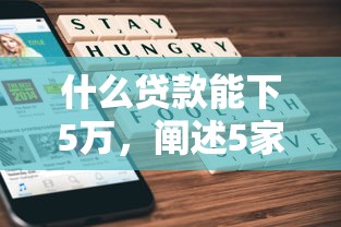 什么贷款能下5万，阐述5家2025有呆账能下款的口子
