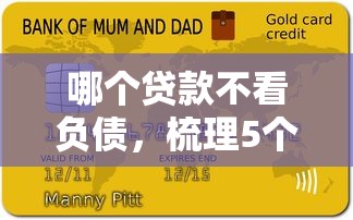 哪个贷款不看负债，梳理5个网贷平台借钱靠谱