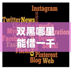 双黑哪里能借一千，整合5个借4万分48期平台