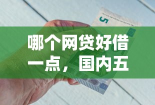 哪个网贷好借一点，国内五大借钱正规平台