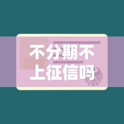 不分期不上征信吗，五大2025不查征信能下款的平台