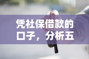 凭社保借款的口子，分析五个18周岁贷款平台