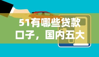 51有哪些贷款口子，国内五大360借钱平台