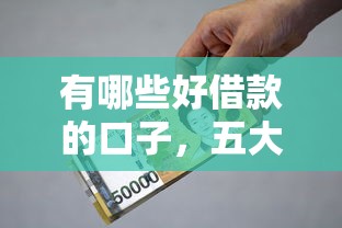 有哪些好借款的口子，五大贷款新口子