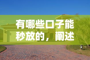 有哪些口子能秒放的，阐述5家天际钱袋口子入口