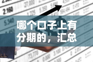 哪个口子上有分期的，汇总五个借钱平台不看征信容易通过的口子