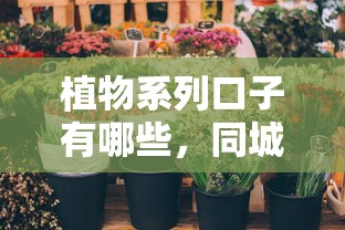 植物系列口子有哪些，同城五个借钱利息低的平台