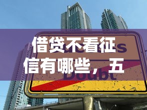 借贷不看征信有哪些，五大好下款不看征信贷款平台