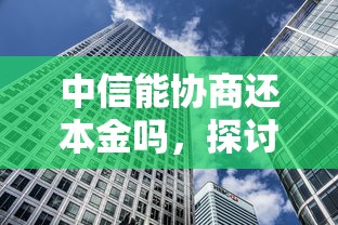 中信能协商还本金吗，探讨五款阿里巴巴贷款平台