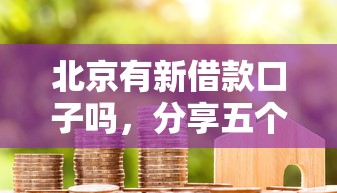 北京有新借款口子吗，分享五个贷款下款快的平台