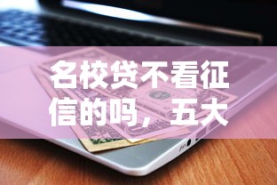 名校贷不看征信的吗，五大贷款容易过的平台