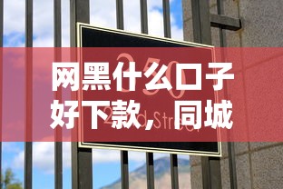 网黑什么口子好下款，同城五个好贷款平台