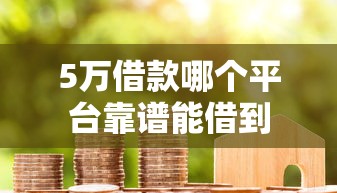 5万借款哪个平台靠谱能借到
