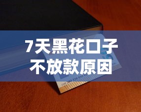 7天黑花口子不放款原因解析