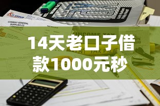 14天老口子借款1000元秒到账