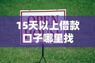 15天以上借款口子哪里找