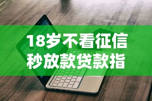 18岁不看征信秒放款贷款指南