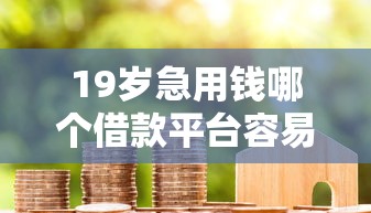 19岁急用钱哪个借款平台容易通过