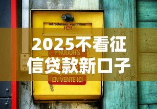 2025不看征信贷款新口子推荐