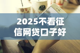 2025不看征信网贷口子好下款