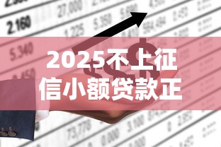 2025不上征信小额贷款正规平台