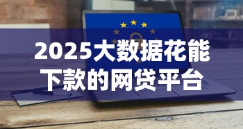 2025大数据花能下款的网贷平台