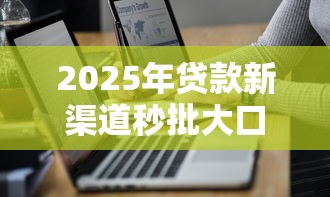 2025年贷款新渠道秒批大口子