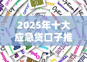 2025年十大应急贷口子推荐
