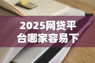 2025网贷平台哪家容易下款