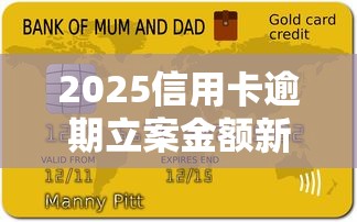 2025信用卡逾期立案金额新标准