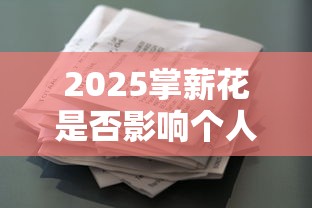 2025掌薪花是否影响个人征信