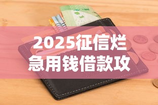 2025征信烂急用钱借款攻略