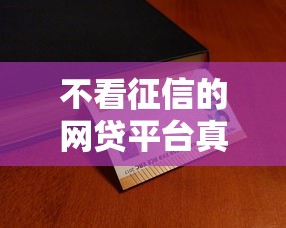 不看征信的网贷平台真的存在吗