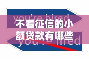 不看征信的小额贷款有哪些