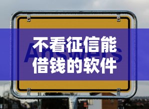不看征信能借钱的软件有哪些