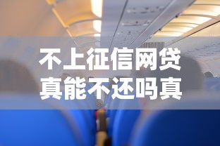 不上征信网贷真能不还吗真相