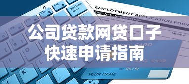 公司贷款网贷口子快速申请指南