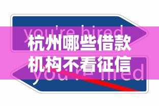 杭州哪些借款机构不看征信