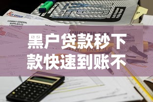 黑户贷款秒下款快速到账不等待