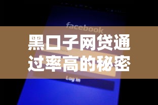 黑口子网贷通过率高的秘密